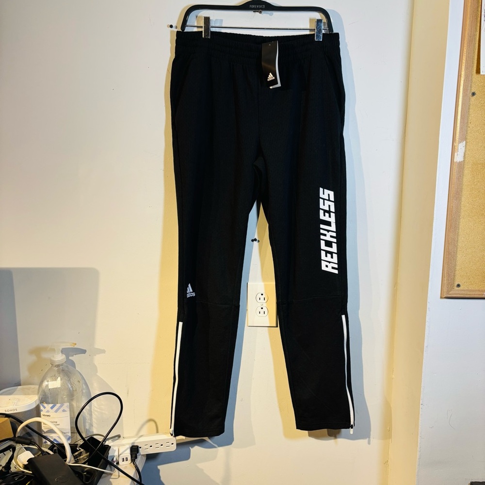 Adidas Athletic Squad Pant Sport Climalite Limited Edition RECKLESS NWT Men's M